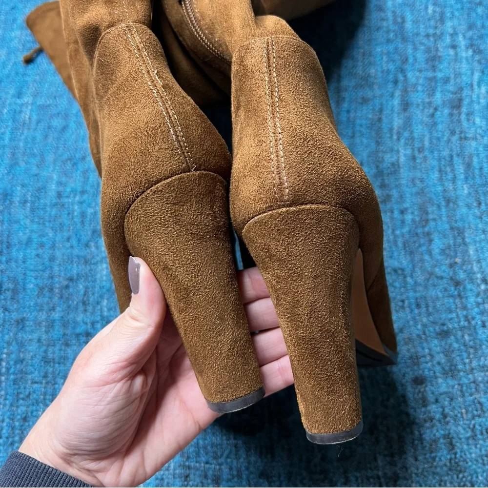 Vince Camuto Cheera Over The Knee Heeled Boots in Brown Womens Size 8 Tall Boots